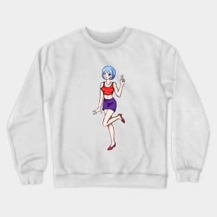 crypto - NFT - manga girl – Kryptine - [Kryptine 1] [1111000] Crewneck Sweatshirt